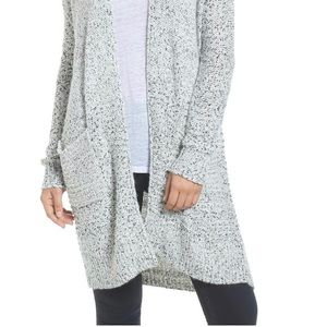 Caslon mixed stitch long cardigan